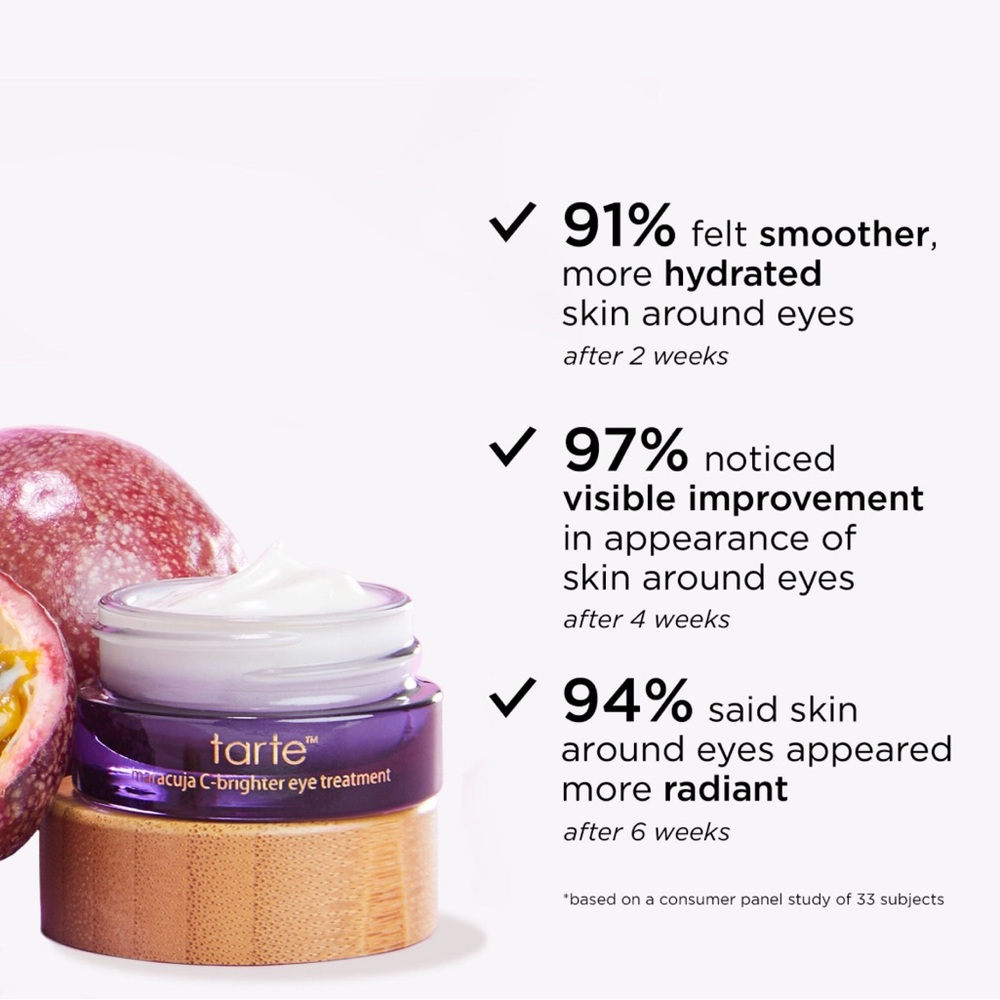 TARTE COSMETICS maracuja C-brighter eye treatment NEW - Picture 3 of 4